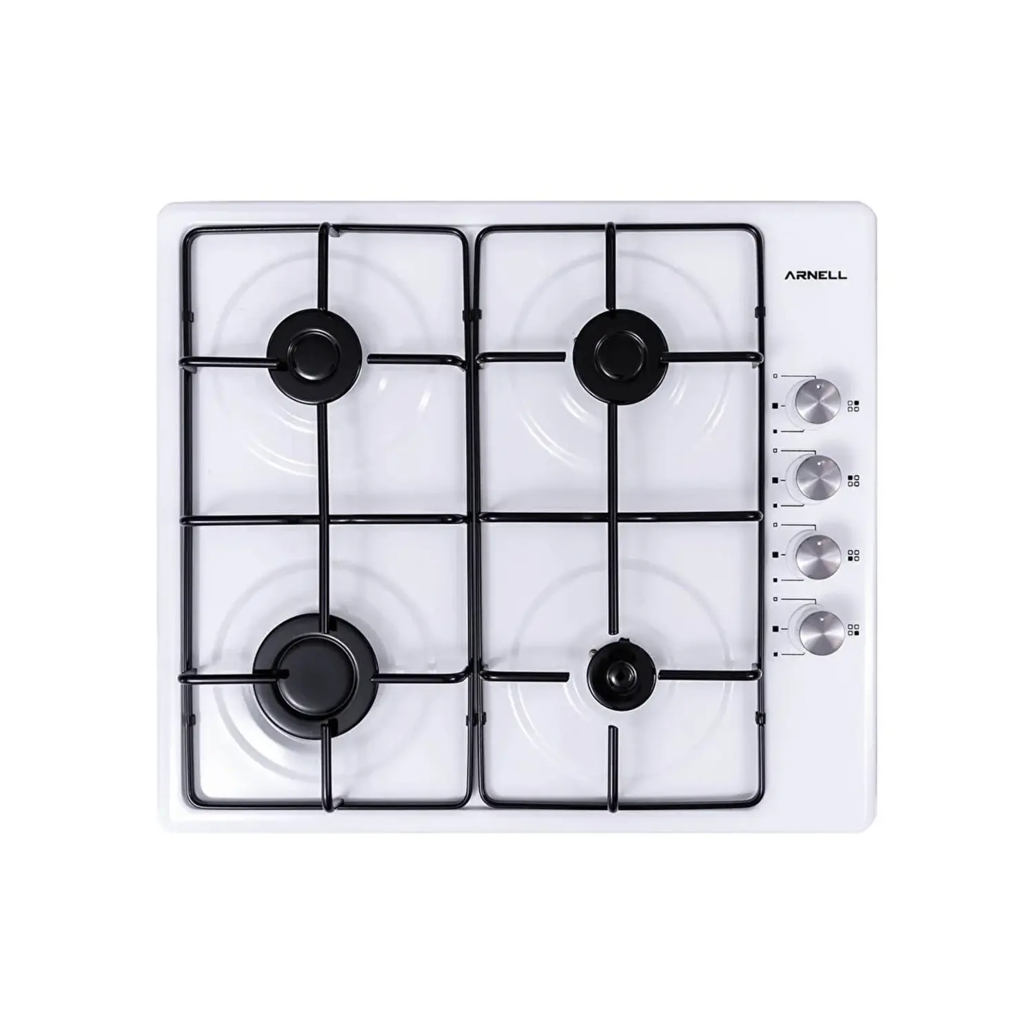 Arnell 4 Gözlü Gazlı Emaye Ocak Beyaz